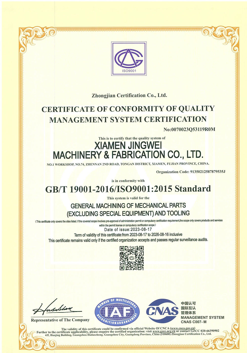 Quality Management System